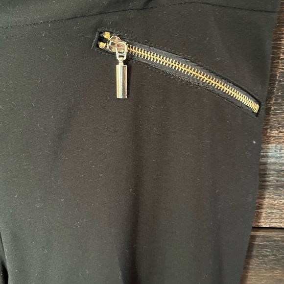 Ruby Rd. Black Slacks with zipper pocket accents, size 10 - Picture 2 of 5